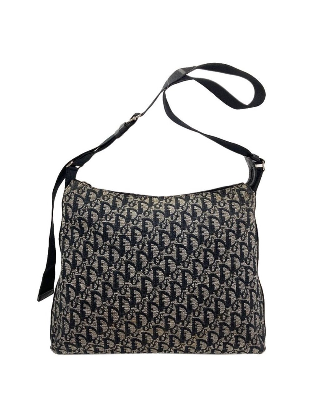 Dior Trotter Pattern Shoulder Bag Canvas